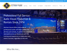 Tablet Screenshot of normansound.com